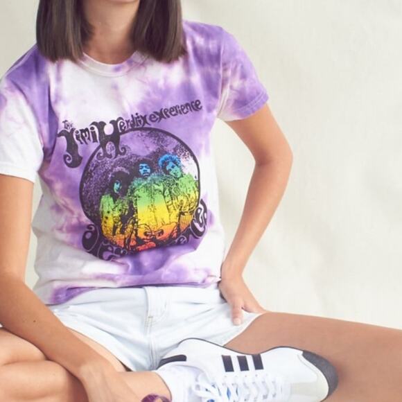 UO Jimi Hendrix Experience Tie Dye Tee Size Small - Picture 3 of 12